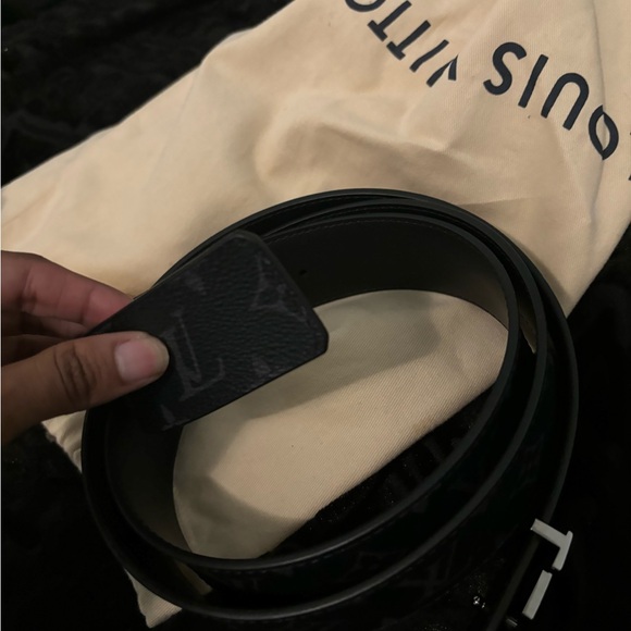 All black LV men’s belt !! Authentic - Picture 2 of 4